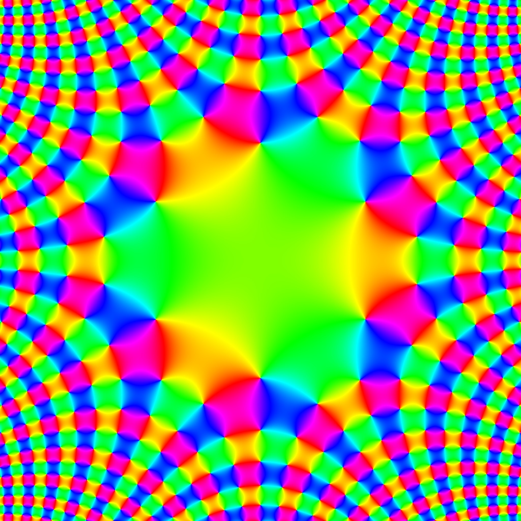 Pase Plot, f(z)=sin(Re(z³))+i•cos(Im(z³)), Typ=0, B=[-2.5, 2.5]x[-2.5, 2.5]