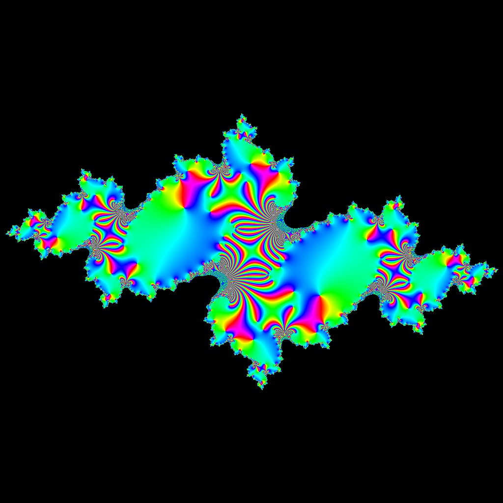 Julia-Menge c=-0.75,+0.22 i, k=20