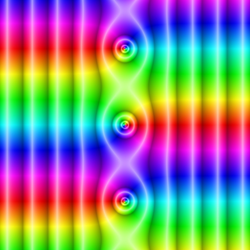 Phase Plot, f(z)=sinh(z), Typ=4, B=[-5, 5]x[-5, 5]