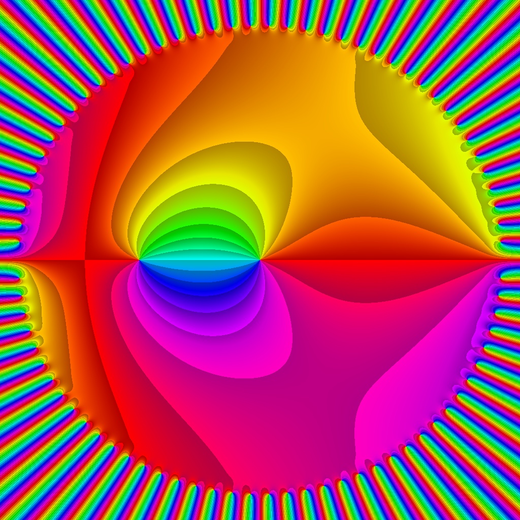 Phase Plot f(z)=nsum (1 div 2z+1) z^(2n+1), nmax=50, Typ=1