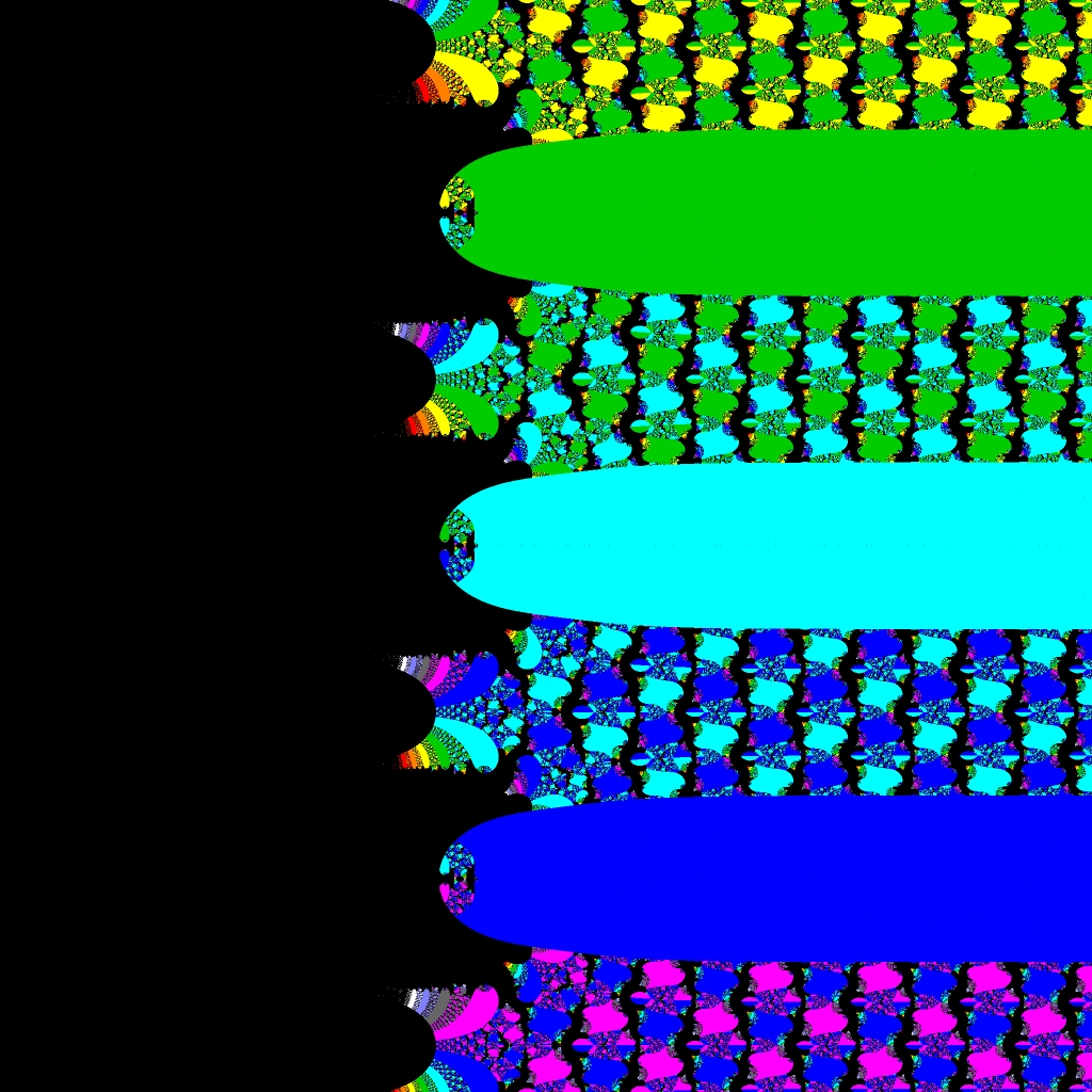 Basins of Attraction exp(z)-1=0 Saaed-Aziz iV-Verfahren, B=[-10, 10]x[-10, 10]