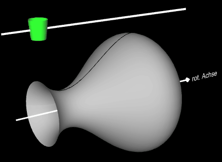 Animation Auftragen einer Farbspirale auf eine Vase