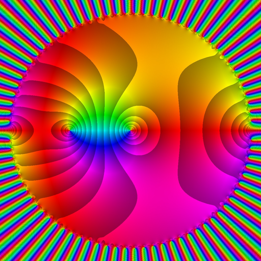 Phase Plot f(z)=nsum (1 div 2z+1) z^(2n+1), nmax=50, Typ=2