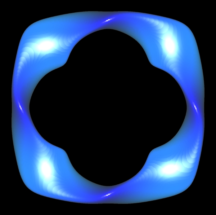 Möbius-Band 4-fach verdreht, a=0.1, b=0.3, B
