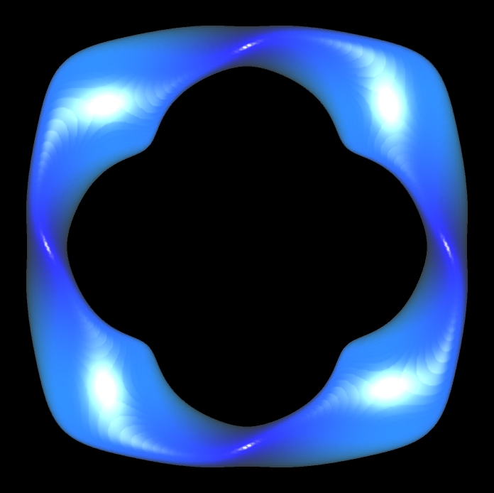 Möbius-Band 4-fach verdreht, a=0.1, b=0.3, B