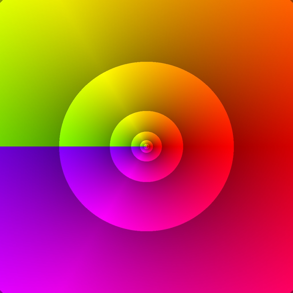 Phase Plot, f(z)=sqrt(z), Typ=2, B=[-4, 4]x[-4, 4]