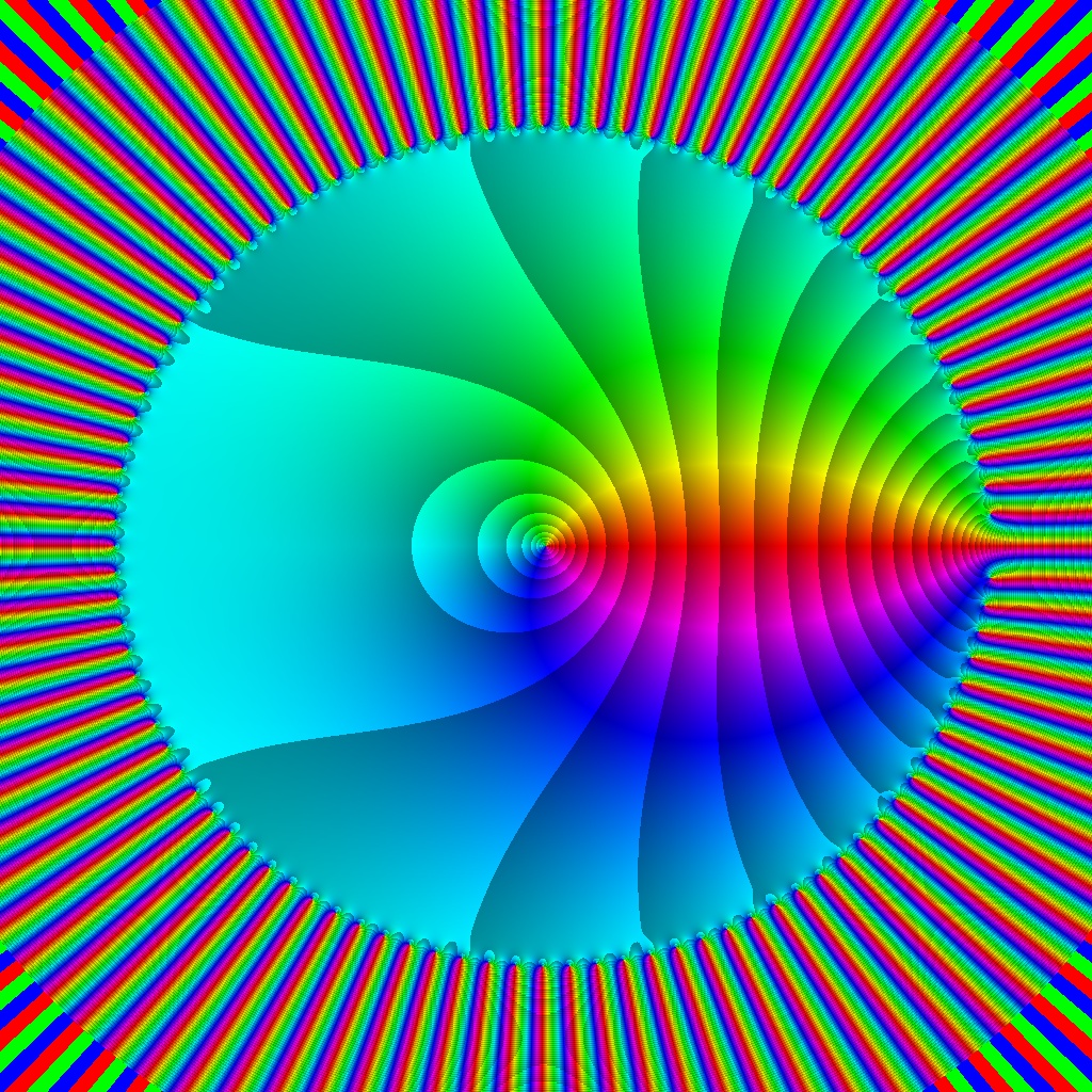 Phase Plot f(z)=nsum nz^n, n=10, B=[-1.2, 1.2]x[-1.2, 1.2], Typ=2