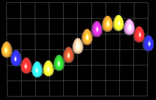 Funktionsgraph aus 3D Eiern