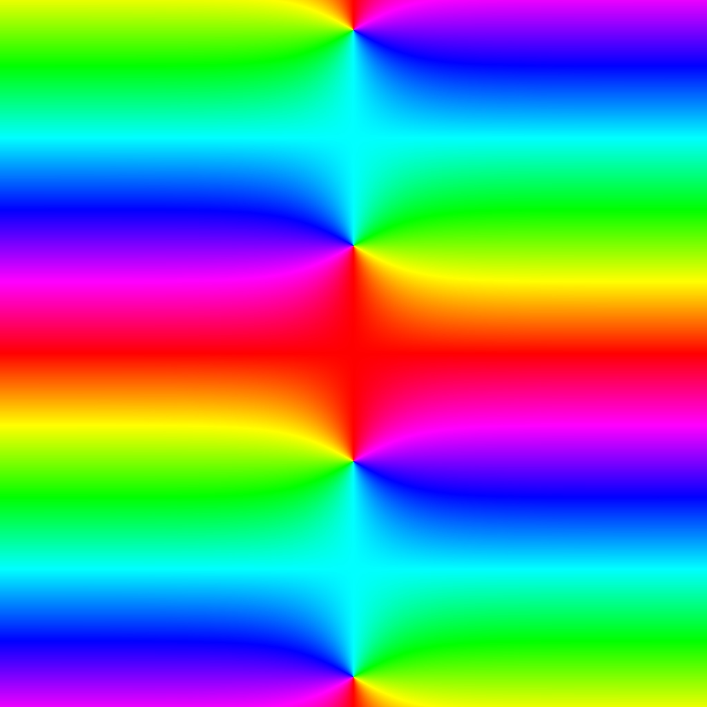 Phase Plot, f(z)=cosh(z), Typ=0, B=[-5, 5]x[-5, 5]