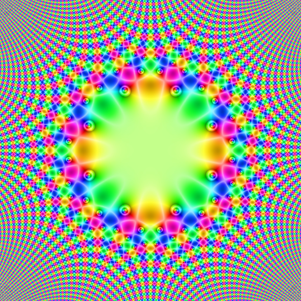 Pase Plot, f(z)=sin(Re(z^4))+i•cos(Im(z^4)), Typ=4, B=[-2.5, 2.5]x[-2.5, 2.5]