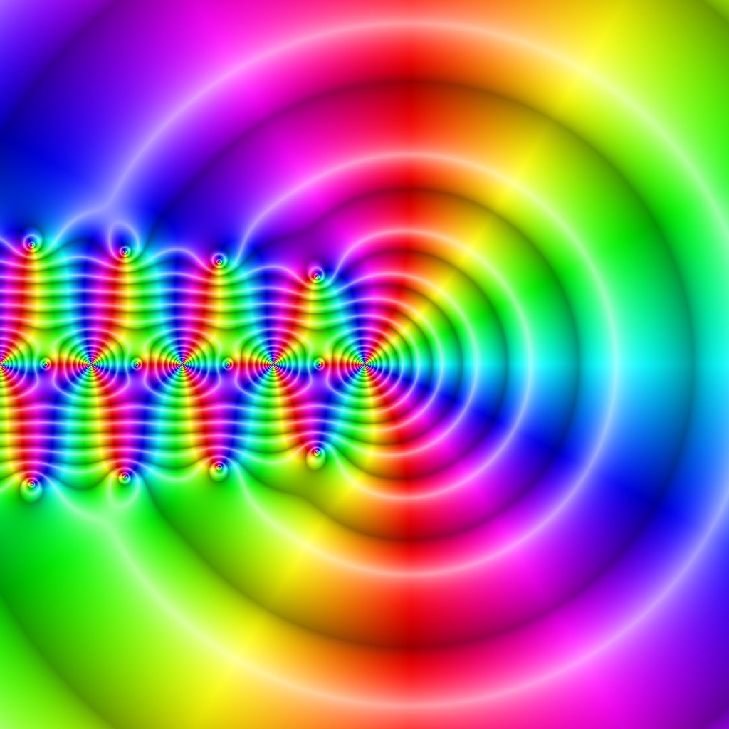 Phase Plot, Polygamma-Funktion, m=2, K=50, Typ=4, B=[-4, 4]x[-4, 4]