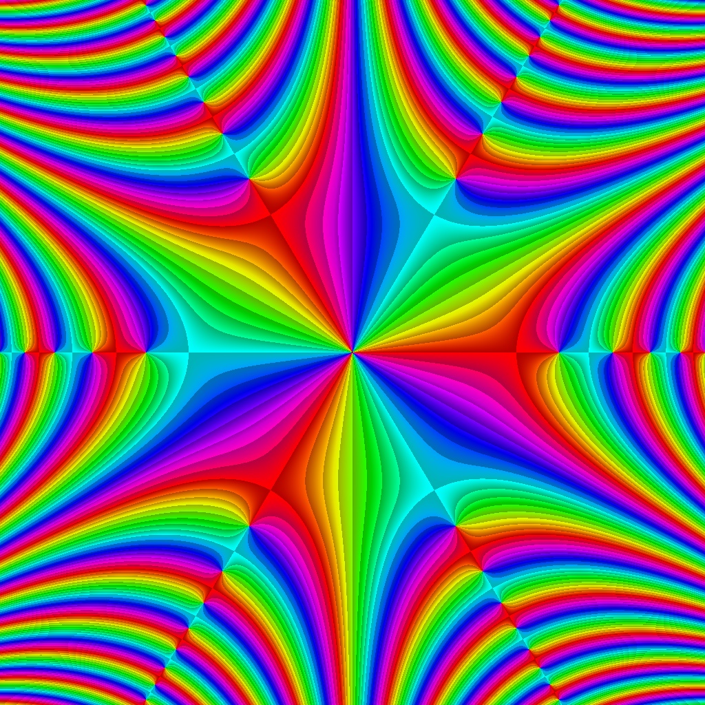 Pase Plot, f(z)=sin(z³), Typ=1, B=[-2.5, 2.5]x[-2.5, 2.5]