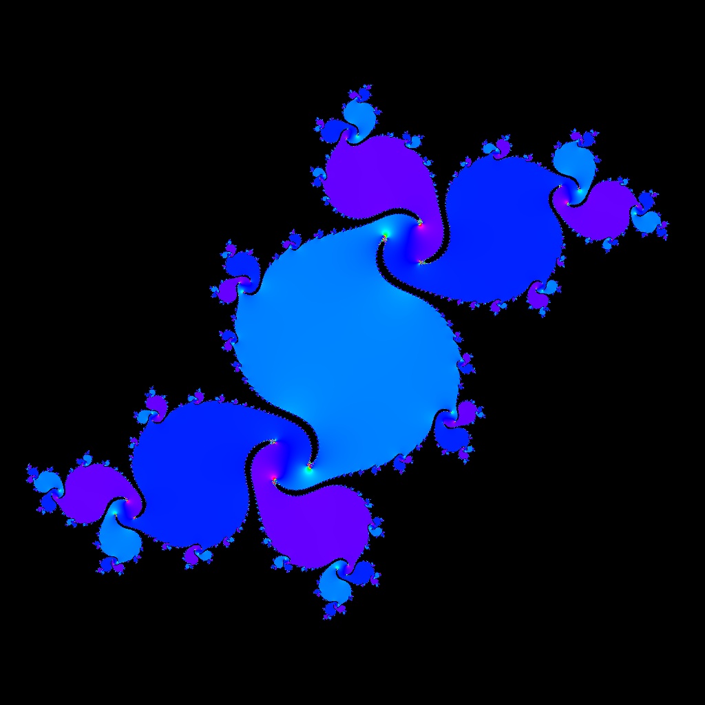 Julia-Menge c=-0.1-0.66 i, k=20