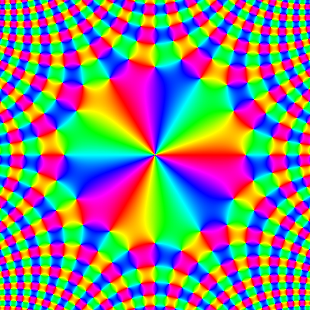 Pase Plot, f(z)=sin(Re(z³))+i•sin(Im(z³)), Typ=0, B=[-2.5, 2.5]x[-2.5, 2.5]