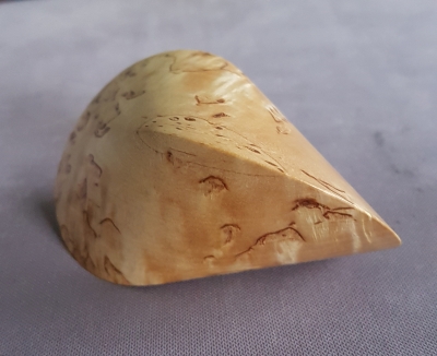 Oloid, karelisches Birkenholz, 100 mm lang - c