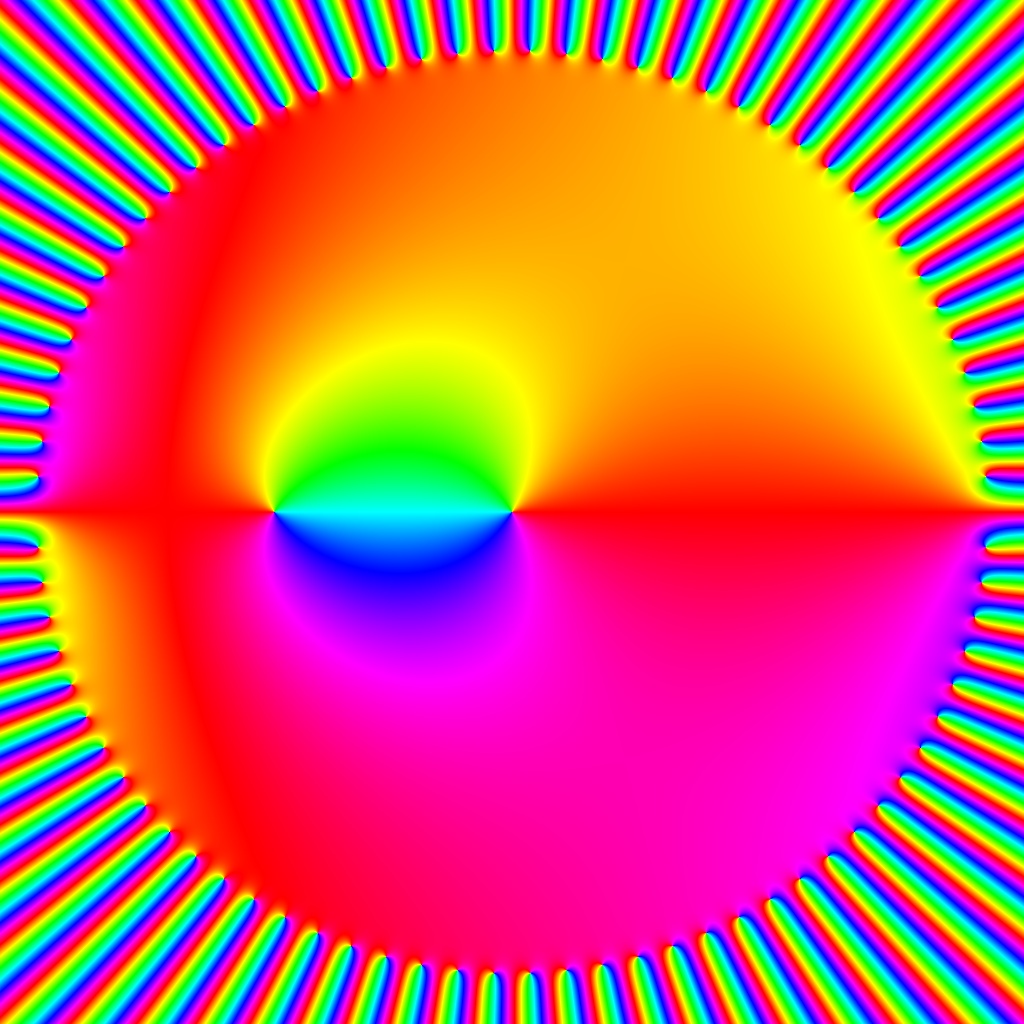 Phase Plot f(z)=nsum (1 div 2z+1) z^(2n+1), nmax=50, Typ=0