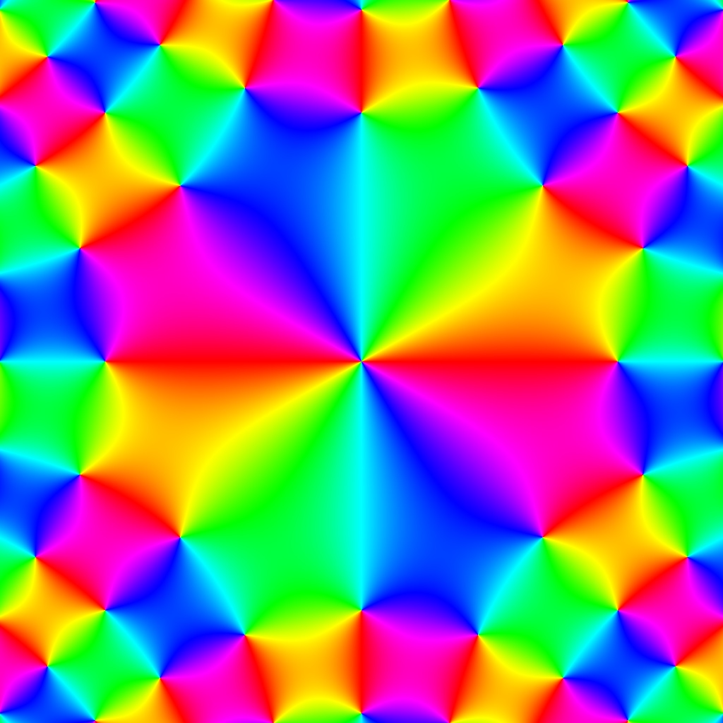 Pase Plot, f(z)=sin(Re(z²))+i•sin(Im(z²)), Typ=0, B=[-2.5, 2.5]x[-2.5, 2.5]