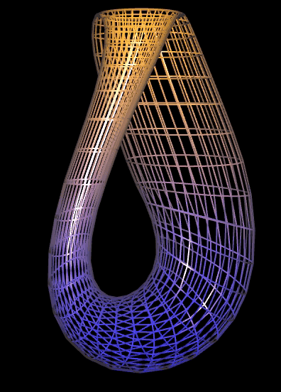 Klein'sche Flasche (Klein Bottle) - Drahtgitter