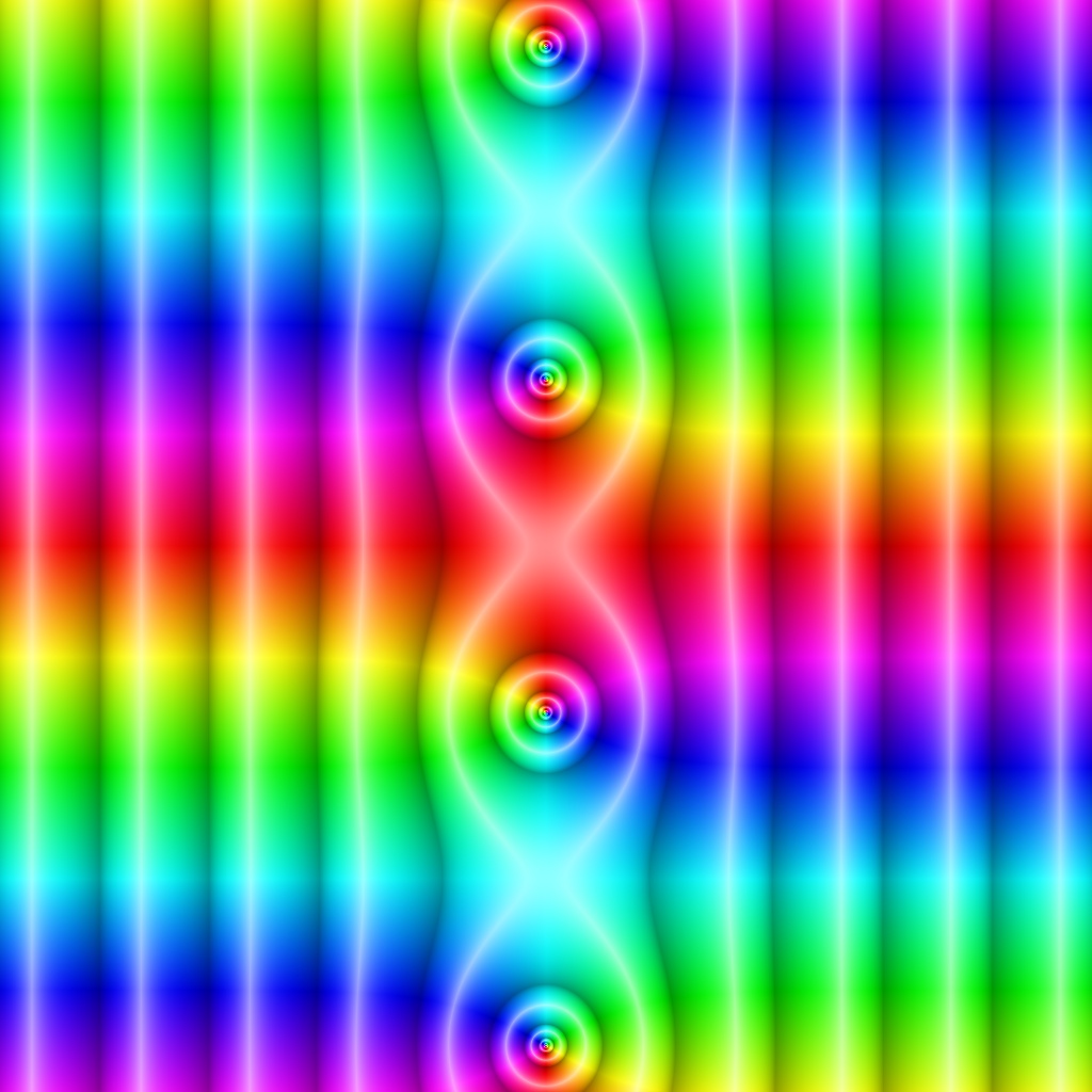 Phase Plot, f(z)=cosh(z), Typ=4, B=[-5, 5]x[-5, 5]