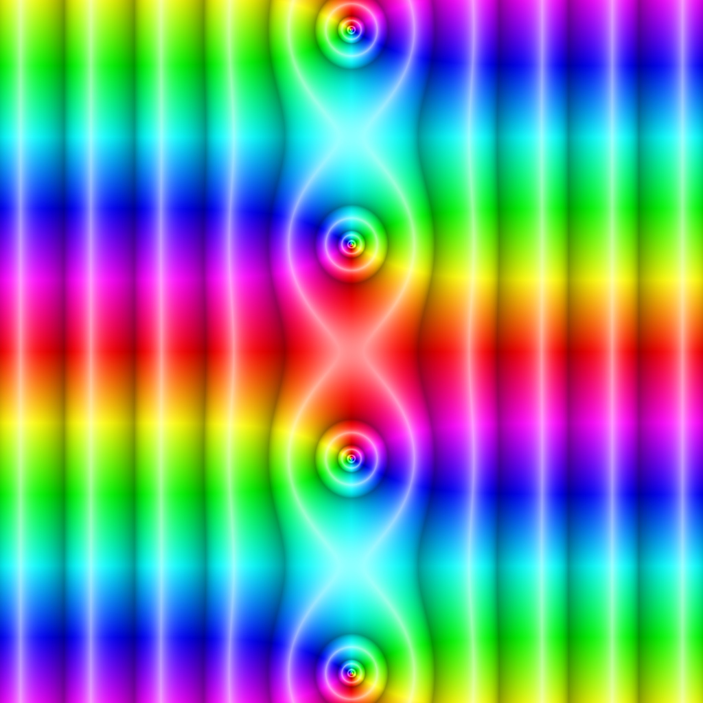 Phase Plot, f(z)=cosh(z), Typ=4, B=[-5, 5]x[-5, 5]