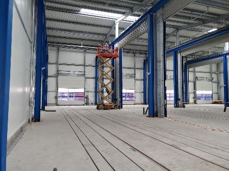 Neubau Unfallhalle DB Krefeld 2022