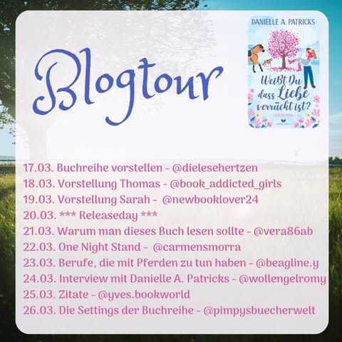 Blogtour ab 17.3. - 25.3.25