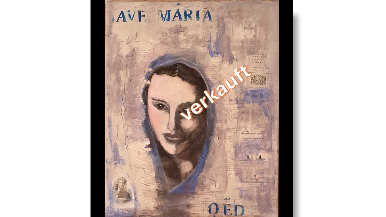 Quod erat demonstrandum, Acryl Mischtechnik, 40/50, 2021, verkauft