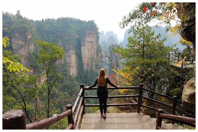 Zhangjiajie Nationalpark Yichang China Sightseeing Sehenswürdigkeiten Avatar