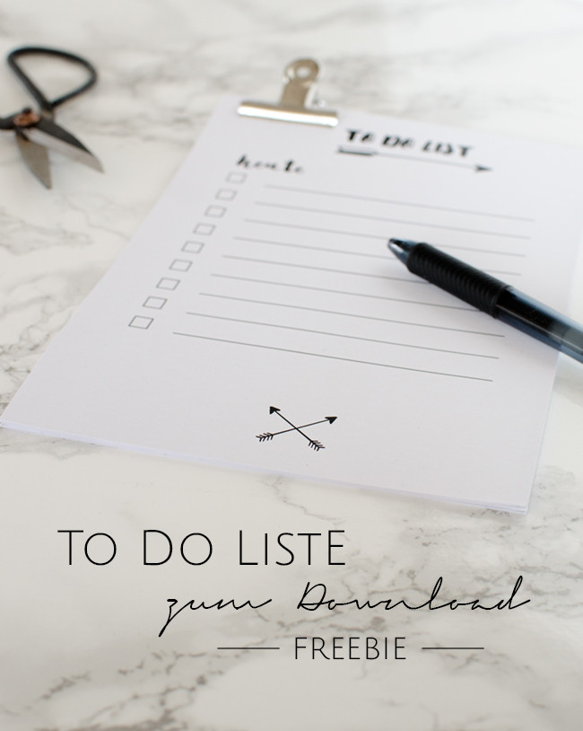 Kostenlose To DO Liste zum Download