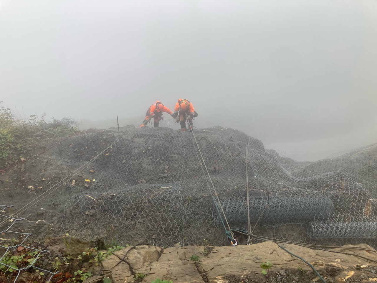 Netzabdeckung Steinbruch Guber, Alpnach, 2022 alpinwork GmbH
