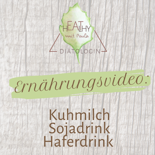 Kuhmilch, Haferdrink und Sojadrink