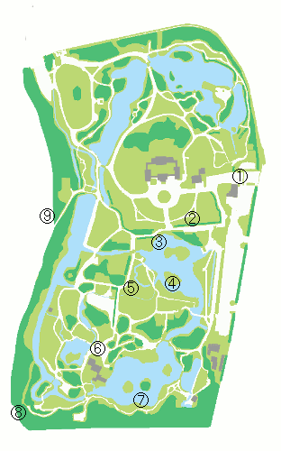 栗林公園平面図