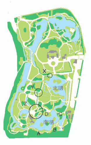 栗林公園平面図