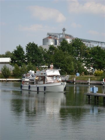 Ankunft im Hafen Wittingen