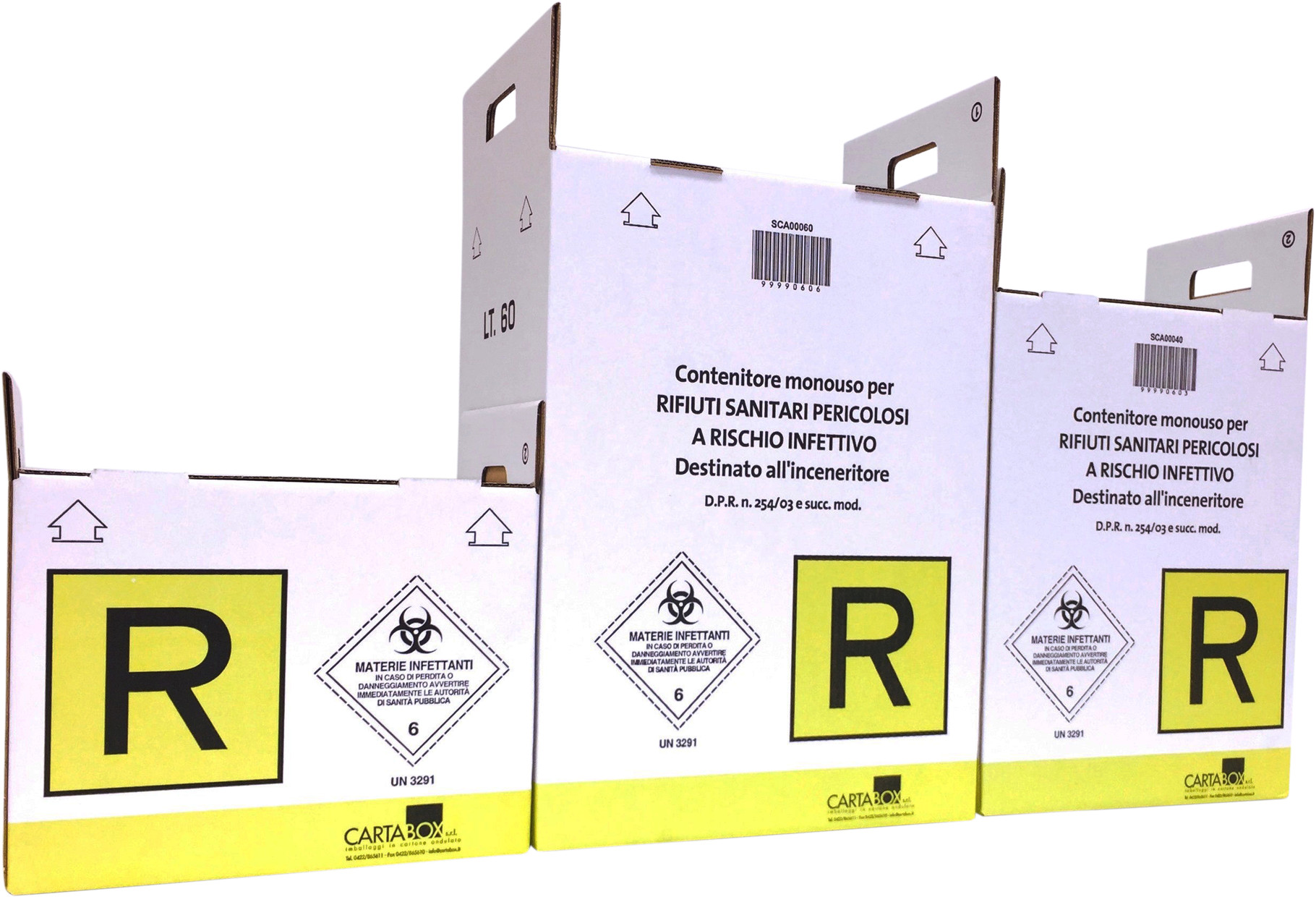 RIFIUTI SANITARI PERICOLOSI A RISCHIO INFETTIVO Scatole in cartone a Treviso CARTABOX S.R.L.