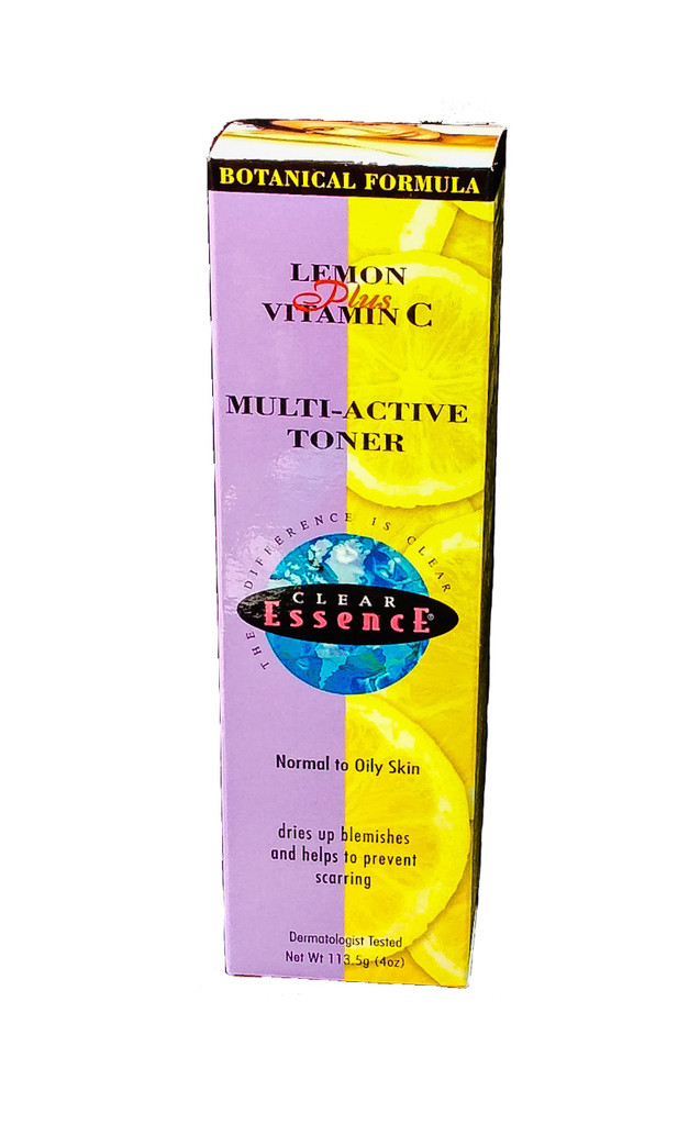 Clear Essence Lemon Plus Vitamin C MultiActive Toner. 113.5g. Black