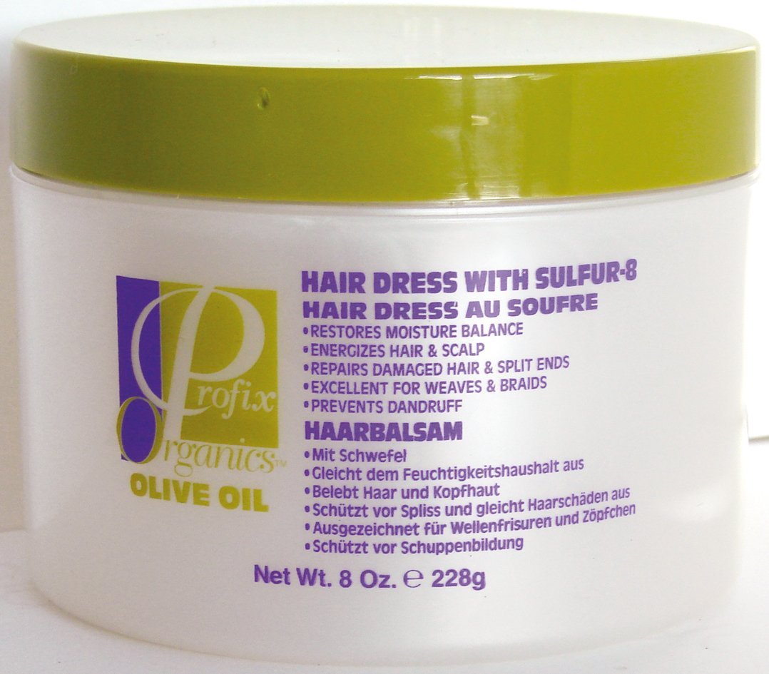Profix Organic Olive Oil Hair Dress With Sulfur 8 Black Beauty Store