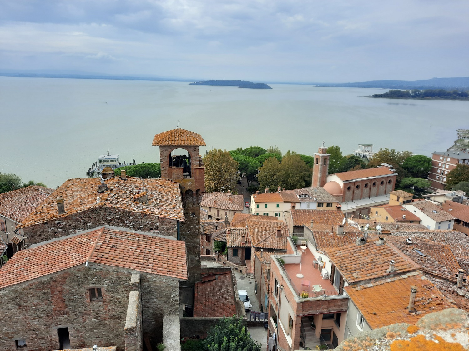 Blick über den Lago di Trasimeno