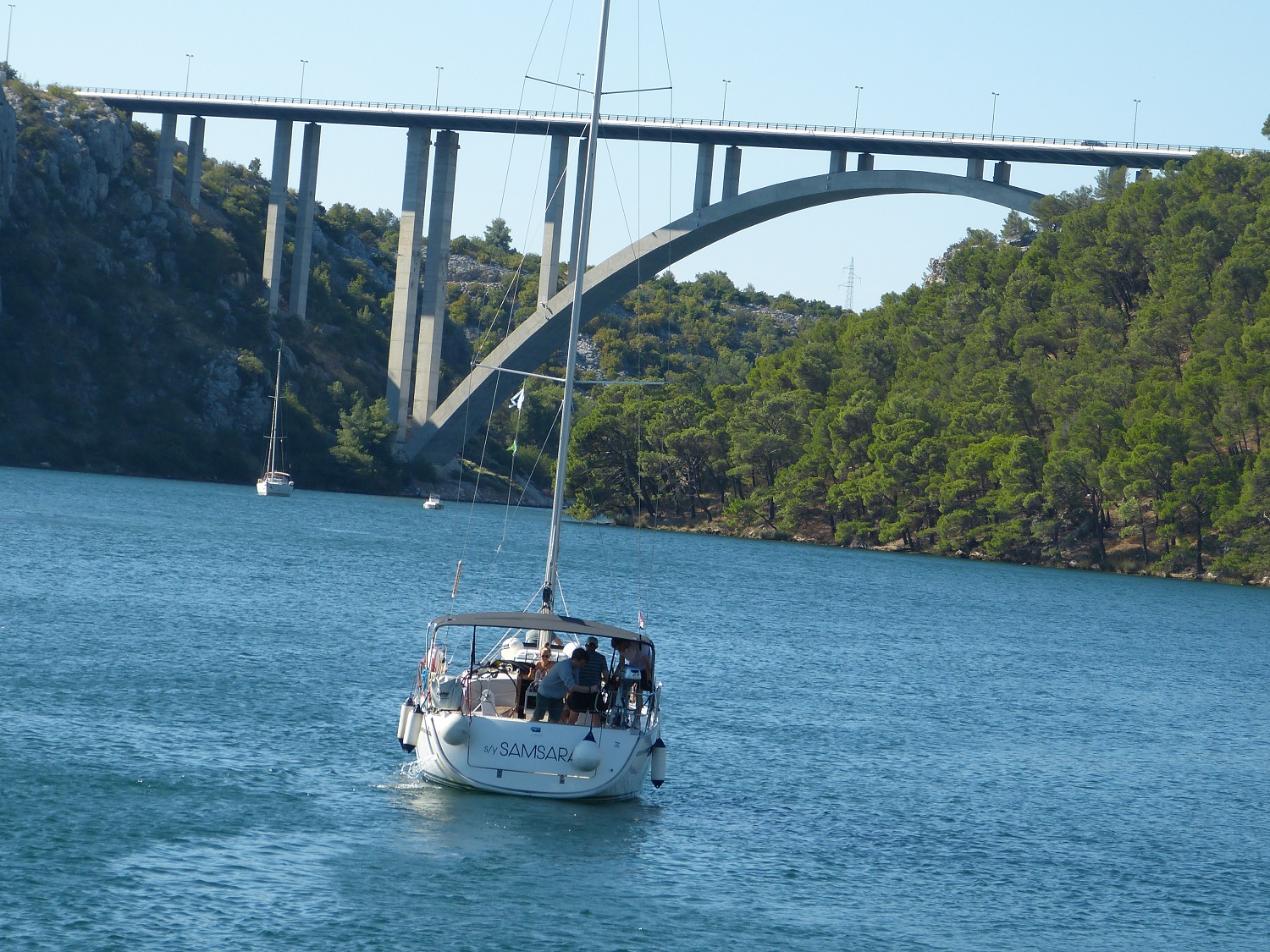 auf dem Weg zu den KRKA Wasserfällen