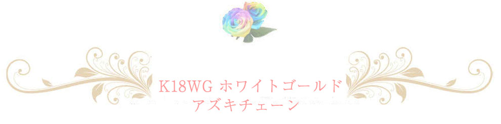 ホワイトゴールドチェーン
