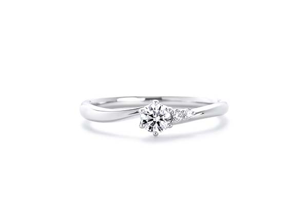 婚約指輪  No.16 かおり Pt900 0.15ct Gup/SIup/3EX or H&C 税込¥148,500  