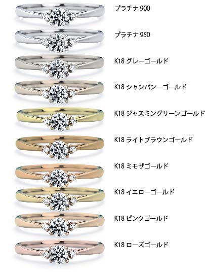 リングの素材変更可能