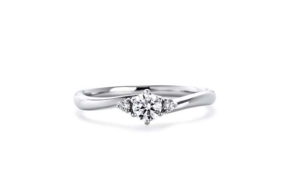 婚約指輪 No.18 音色（ねいろ）Pt900 0.15ct Gup/SIup/3EX or H&C 税込¥148,500   