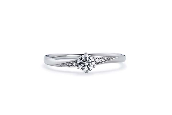婚約指輪  No.3  優（ゆう）Pt900 0.15ct Gup/SIup/3EX or H&C 税込¥148,500  