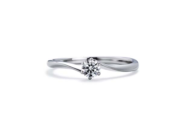 婚約指輪  No.52 みのり Pt900 0.15ct Gup/SIup/3EX or H&C 税込¥148,500  