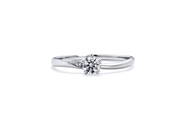 婚約指輪  No.10  もも Pt900 0.15ct Gup/SIup/3EX or H&C 税込¥148,500  