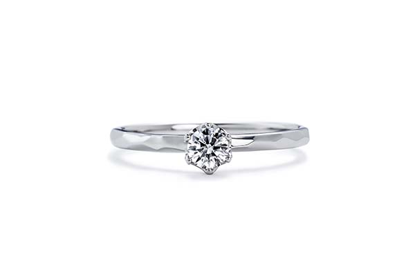 婚約指輪  No.2 ひなた Pt900 0.15ct Gup/SIup/3EX or H&C 税込¥148,500  