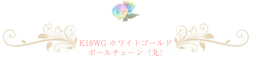 ホワイトゴールドチェーン