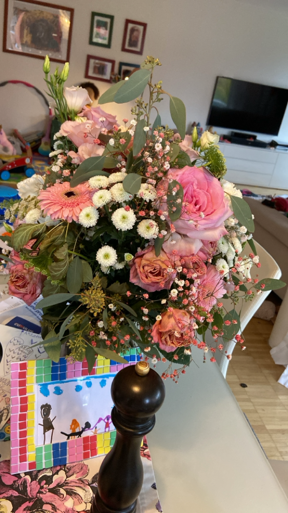 Ich geniesse jeden Tag meine Blumen