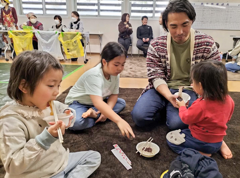 参加してくれた小池さんファミリー